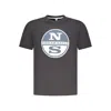 North Sails Black Cotton Men T-shirt In Black