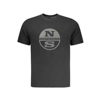 North Sails Black Cotton Men's T-shirt In Gray