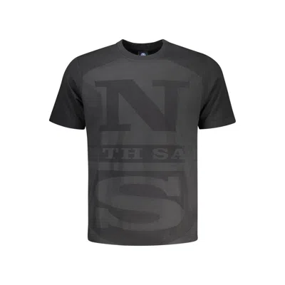 North Sails Black Cotton Men's T-shirt In Gray