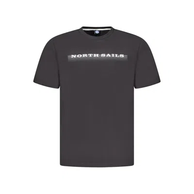 North Sails Black Cotton Men Tshirt