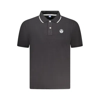 NORTH SAILS BLACK COTTON MENS POLO SHIRT