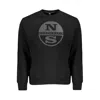 North Sails Black Cotton Sweater In Black