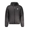 North Sails Brown Polyamide Men Jacket In Black