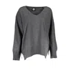 North Sails Black Wool Sweater In Gray
