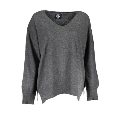North Sails Black Wool Sweater In Gray