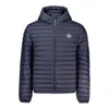 North Sails Hooded Puffer Jacket In Blue