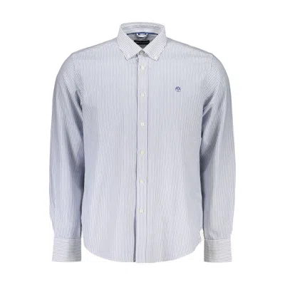 North Sails Striped Button-down Shirt In Blue