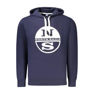 North Sails Blue Cotton Men's Hoodie