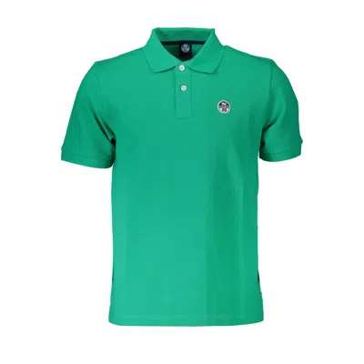 North Sails Blue Cotton Men Men's Polo In Green