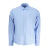 North Sails Light Blue Cotton Men Shirt In Blue