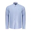 North Sails Light Blue Cotton Men Shirt In Blue