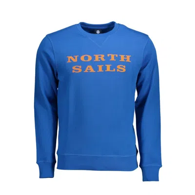 North Sails Blue Cotton Men Men's Sweater