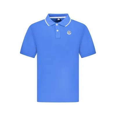 North Sails Blue Cotton Men Polo Men's Shirt