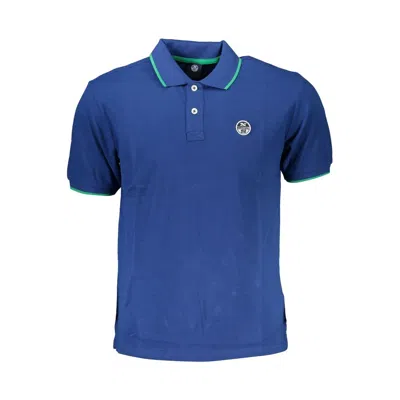 North Sails Blue Cotton Men Polo Shirt