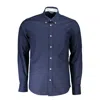 North Sails Blue Cotton Men Shirt In Blue