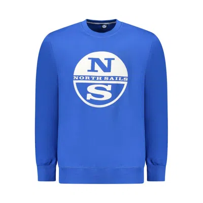 North Sails Blue Cotton Men Sweater