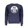 North Sails Blue Cotton Men Sweater In Blue