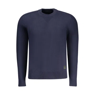 North Sails Blue Cotton Men Sweater