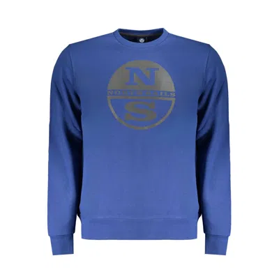 North Sails Blue Cotton Men Sweater
