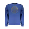 North Sails Blue Cotton Men Sweater In Blue