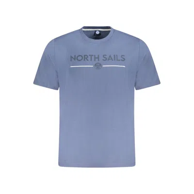 North Sails Blue Cotton Men T-shirt