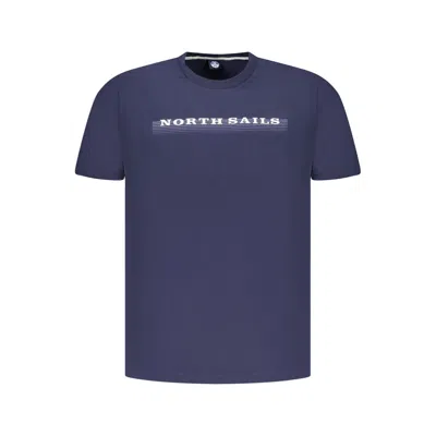 North Sails Blue Cotton Men T-shirt
