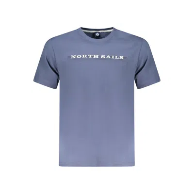 North Sails Blue Cotton Men T-shirt