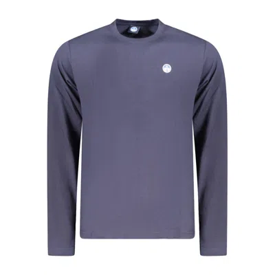 North Sails Blue Cotton Men T-shirt