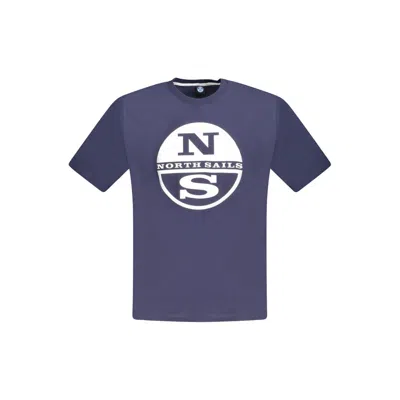 North Sails Blue Cotton Men T-shirt