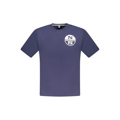 North Sails Blue Cotton Men T-shirt