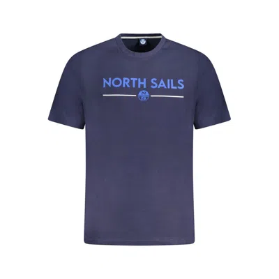 North Sails Blue Cotton Men T-shirt
