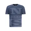 North Sails Blue Cotton Men T-shirt In Purple