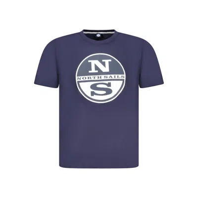 North Sails Blue Cotton Men T-shirt