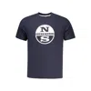 North Sails Blue Cotton T-shirt In Blue