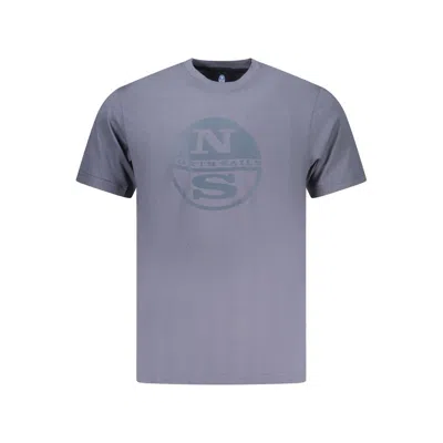 North Sails Blue Cotton Men's T-shirt In Grey
