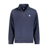 North Sails Sailor Logo-patch Zip-up Jacket In Blue