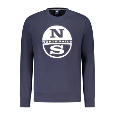 North Sails Blue Cotton Sweatshirt In Purple