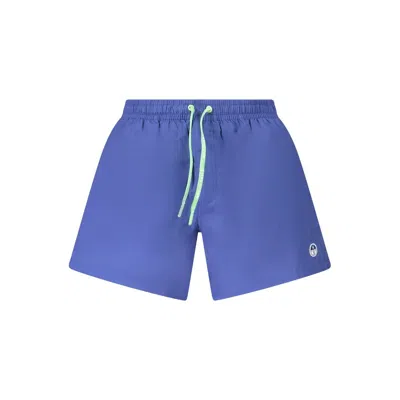 North Sails Elasticated-waist Swim Shorts In Blue