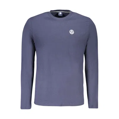 North Sails Long-sleeve Logo-patch T-shirt In Blue