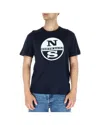 North Sails Blue Cotton T-shirt In Multi
