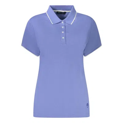 North Sails Short-sleeve Cotton Polo Shirt In Blue