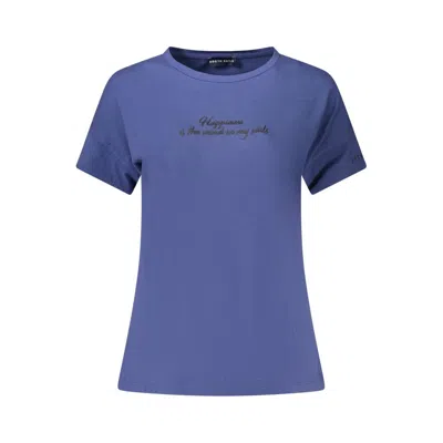 North Sails Blue Cotton Women T-shirt