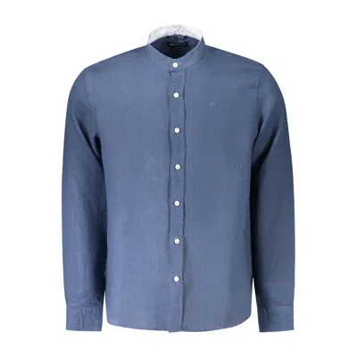 NORTH SAILS BLUE LINEN SHIRT