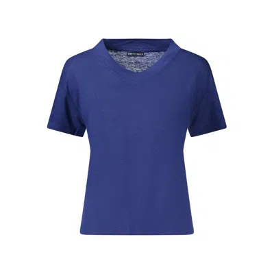 North Sails Blue Linen T-shirt In Purple