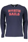 North Sails Blue Long Sleeve Tee With Signature Print