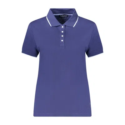 North Sails Blue Modal Womens Polo In Purple