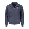 North Sails Sailor Logo-patch Zip-up Jacket In Blue