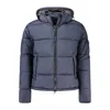 North Sails Blue Polyester Men Jacket In Blue