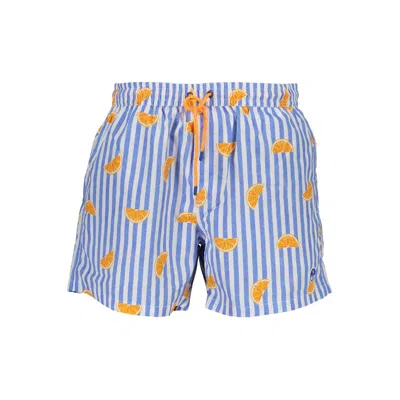 North Sails Striped Swim Shorts In Blue
