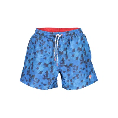 North Sails Geometric-print Drawstring Swim Shorts In Blue